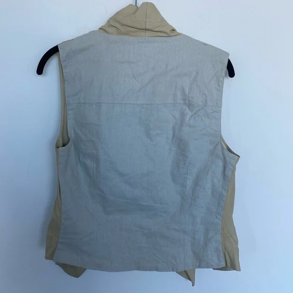 Veda cream leather vest - Picture 4 of 6